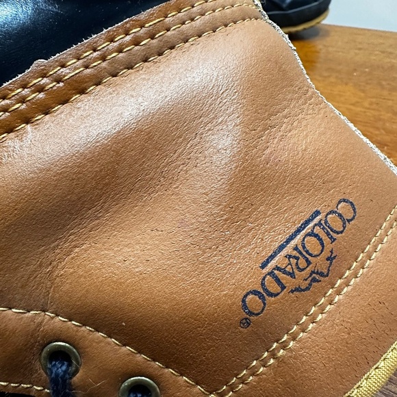 VTG Colorado Thermolite  Leather Winter Duck Rain Boots Men’s  Size‎ 9 Steel - Picture 8 of 10